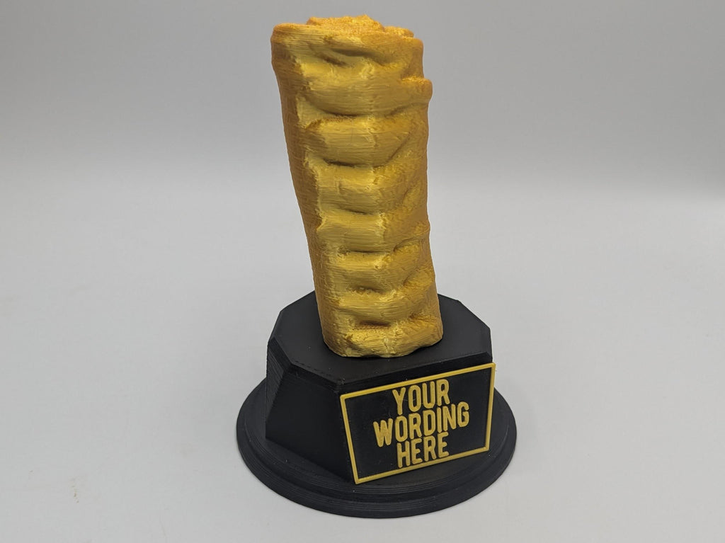 Personalised Sausage Roll Trophy, Sausage Roll Lover, Cheeky Sausage, Custom Trophy, Sausage Roll Eater Gift, Office Trophy, Sausage Roll