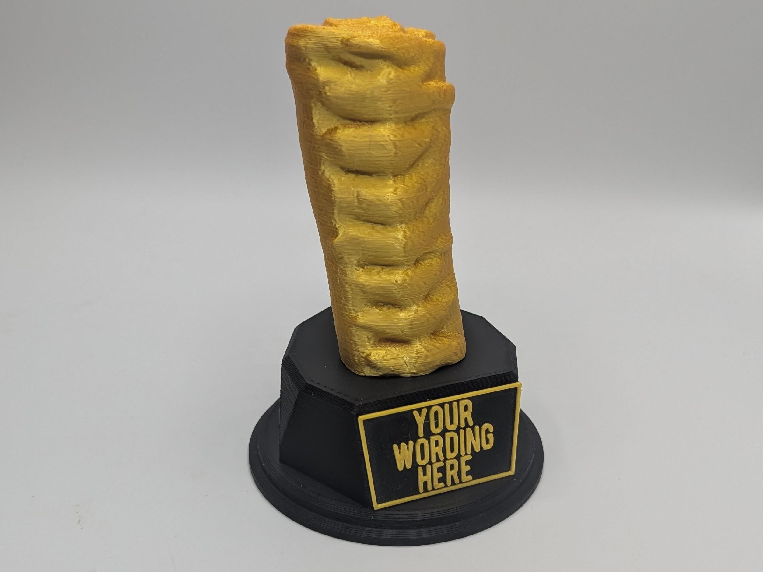 Personalised Sausage Roll Trophy, Sausage Roll Lover, Cheeky Sausage, Custom Trophy, Sausage Roll Eater Gift, Office Trophy, Sausage Roll