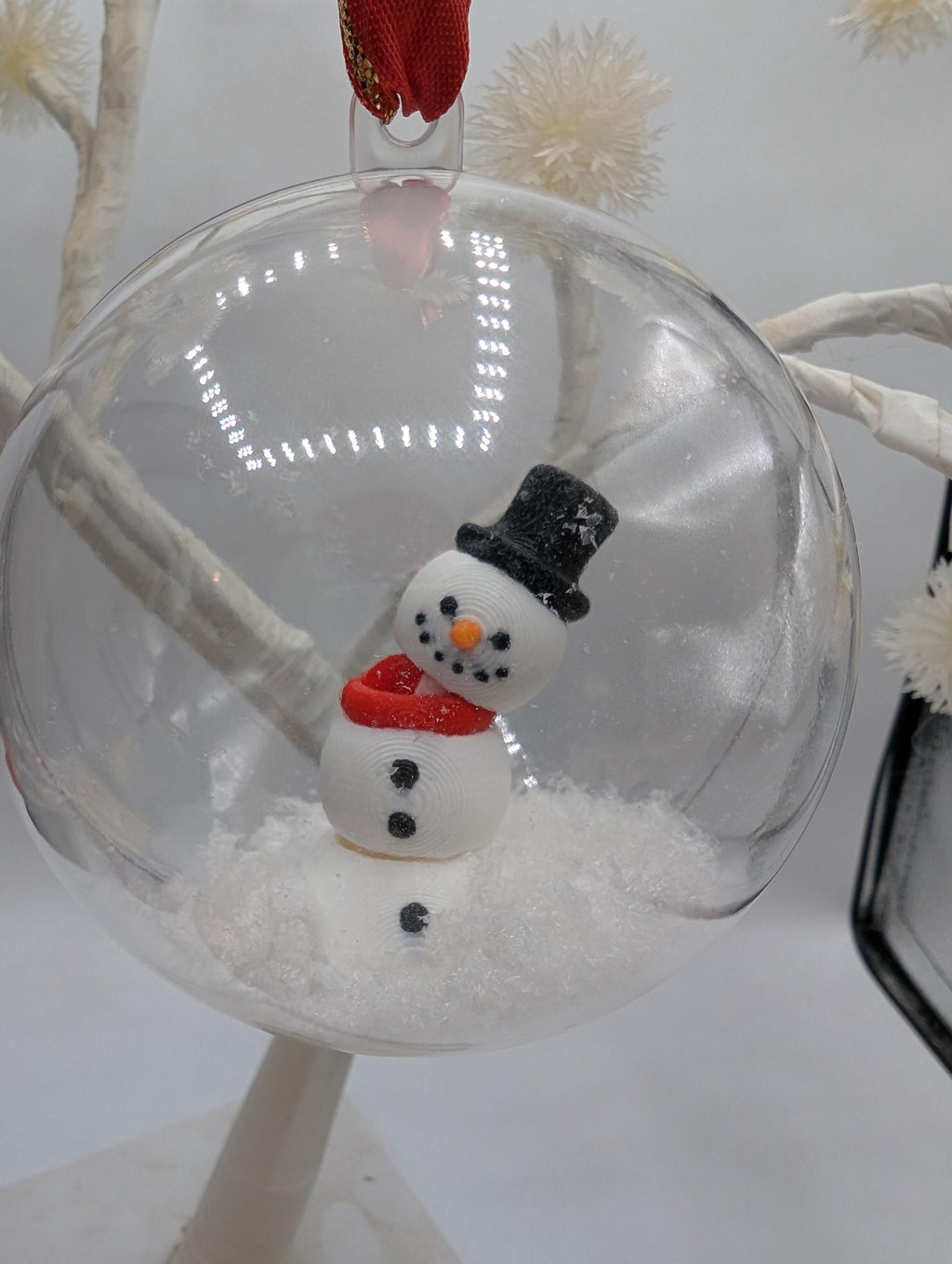 Personalised Snowman Bauble, Snowman Christmas Keepsake, First Christmas Bauble, Memorial Bauble, Personalised Tree Decoration,Custom Bauble