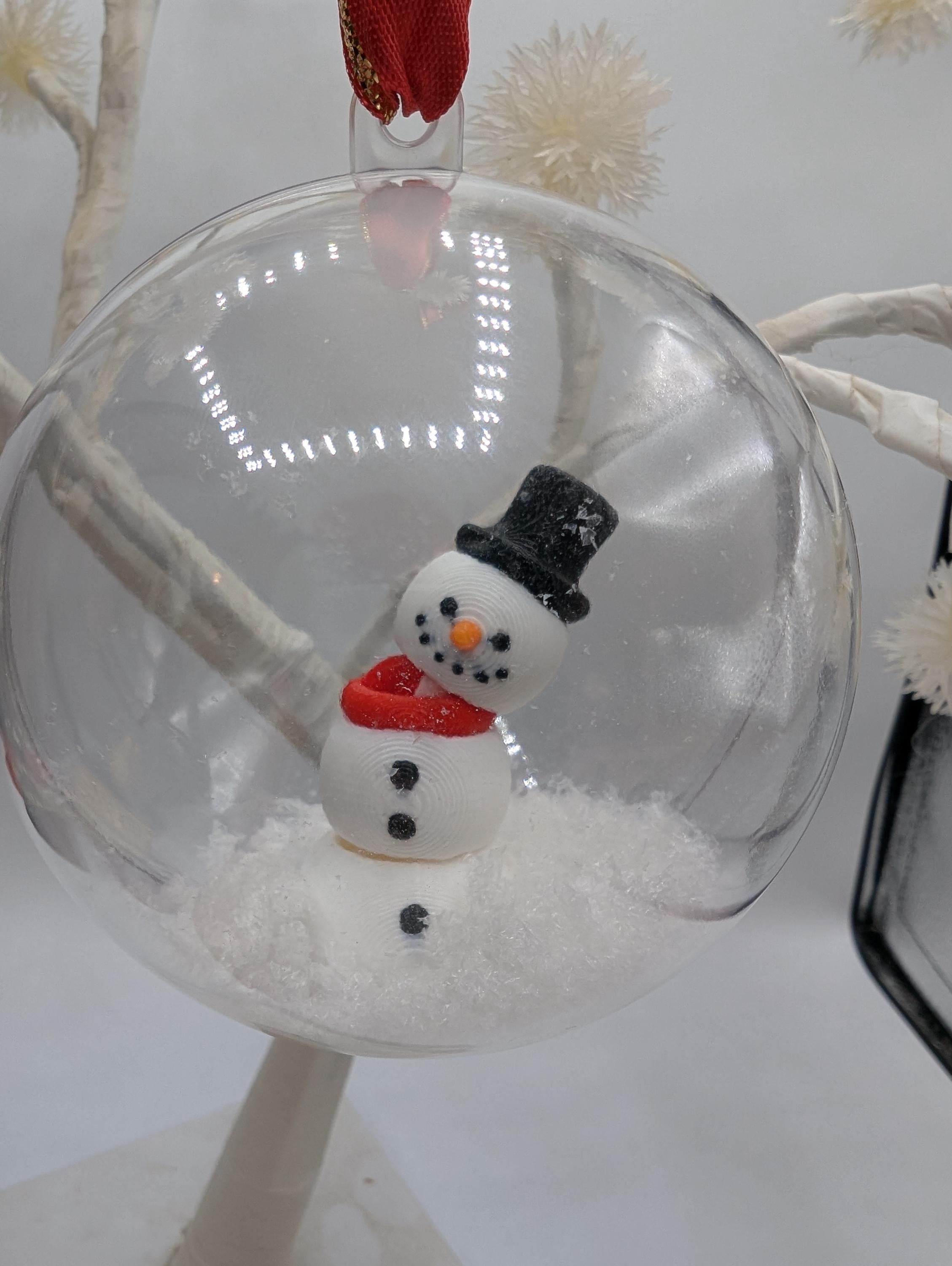 Personalised Snowman Bauble, Snowman Christmas Keepsake, First Christmas Bauble, Memorial Bauble, Personalised Tree Decoration,Custom Bauble