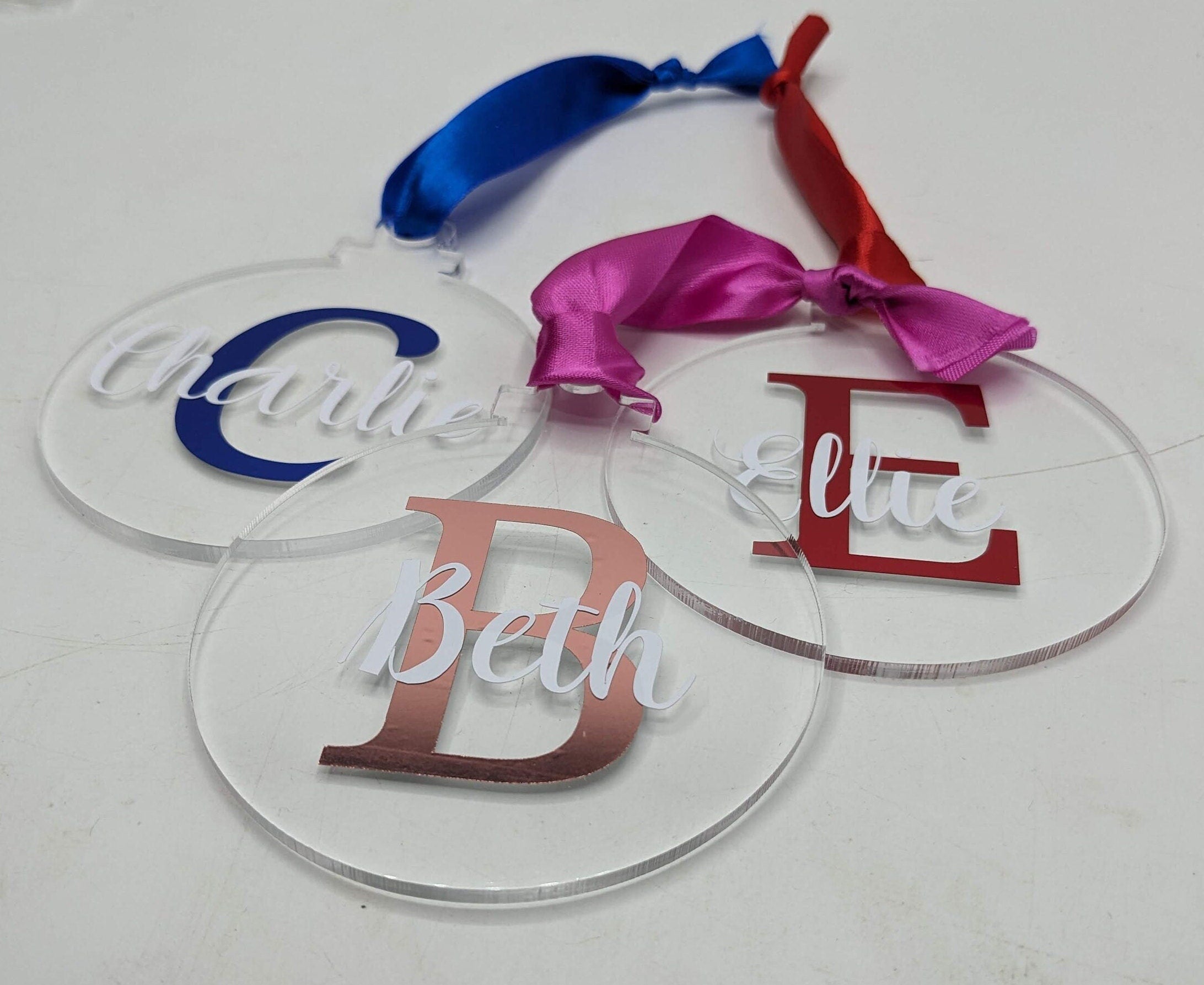 Personalised Christmas Monogram Bauble / Personalised Bauble / Tree Personalised Decoration / Name Bauble / Personalised Christmas