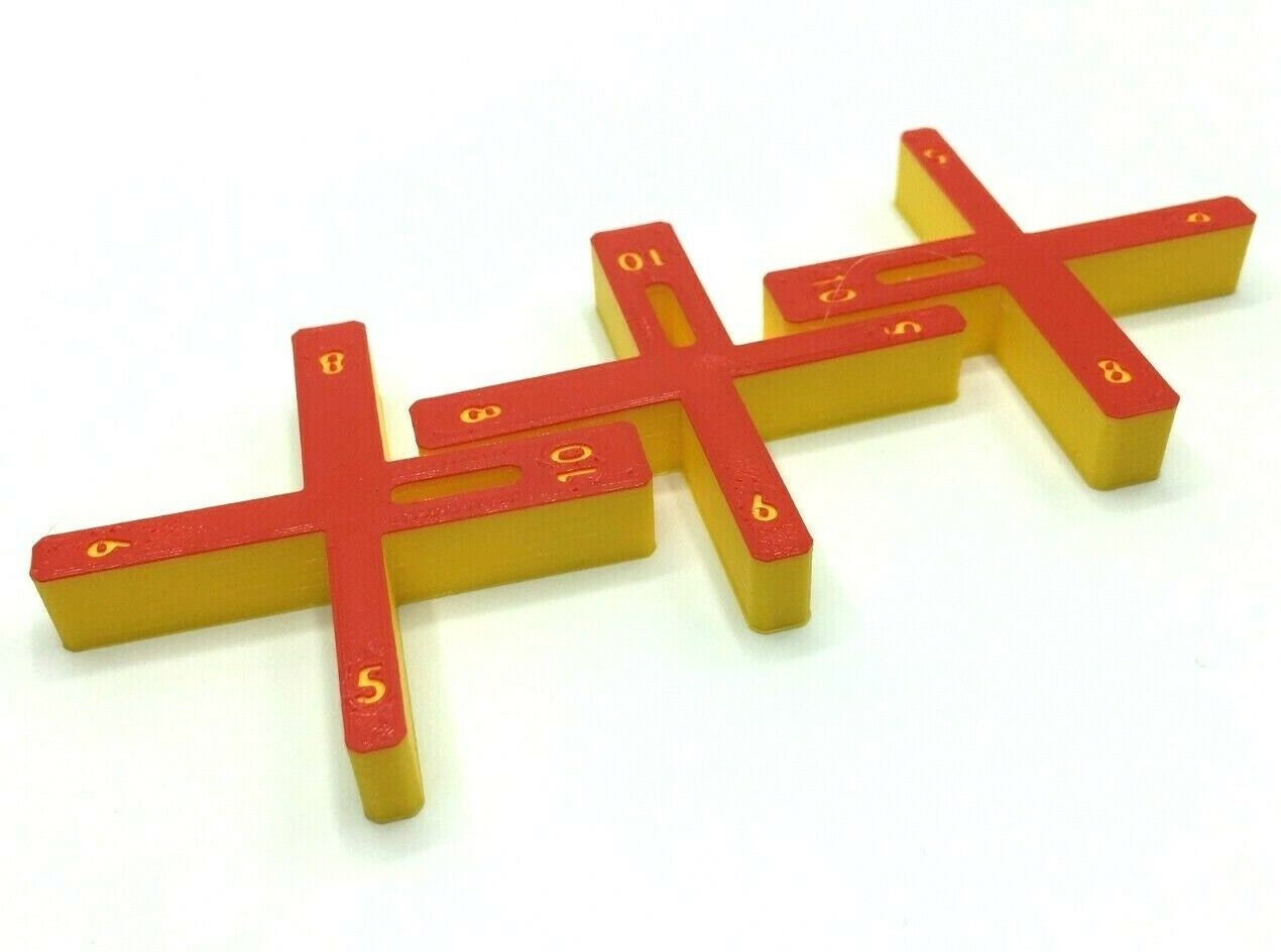 Decking Spacers, Deck Spacing Tool Red & Yellow 5, 6, 8 and 10mm, Decking Spacers for laying decking, Decking Accessory to lay Decking