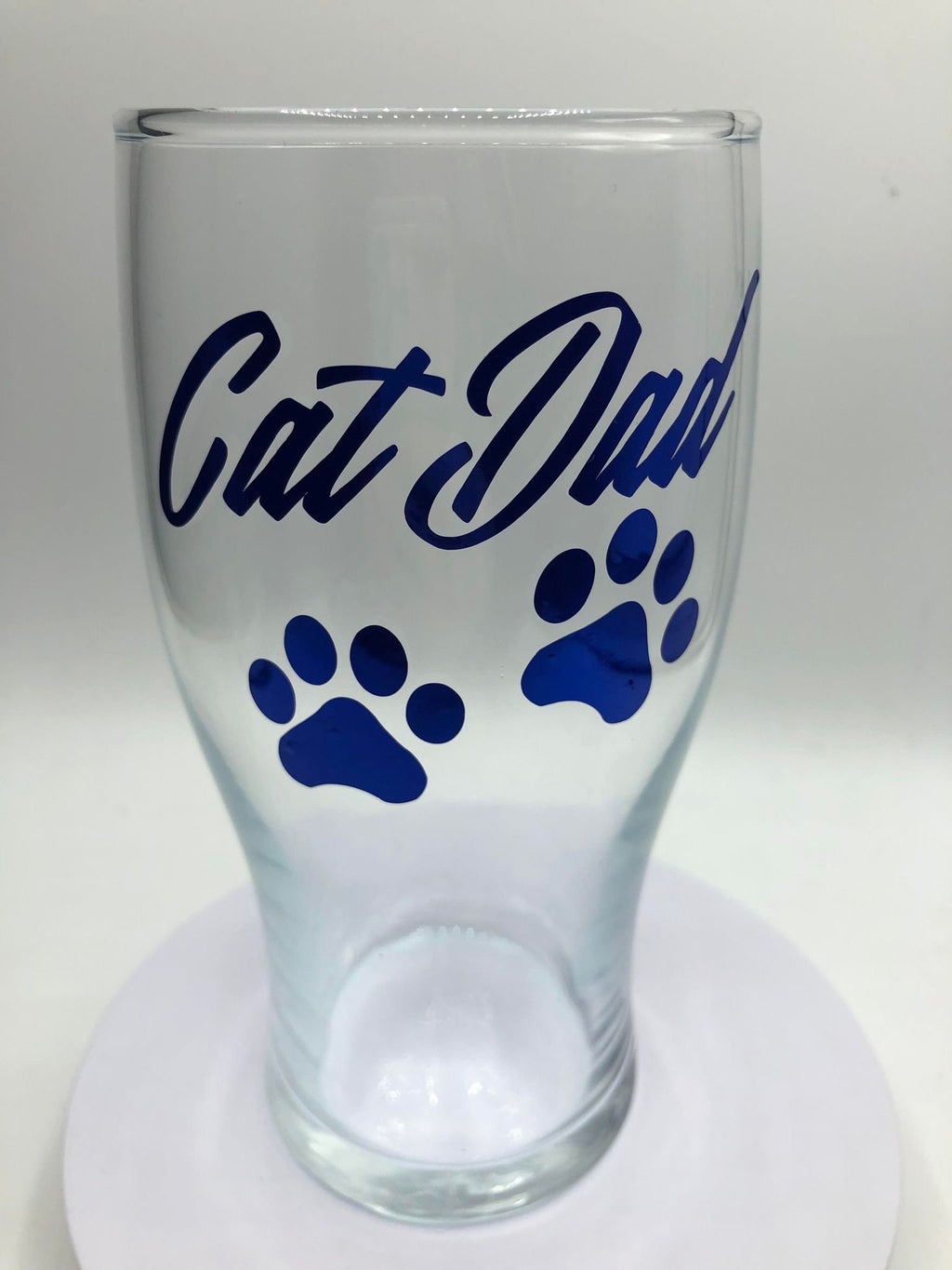 Cat Dad Pint Glass, Fathers Day Gift, Christmas Gift, Cat Dad Gift, Cat Dad Glass, Personalised Cat Gift, Cat Dad Lover Gift, Cat Owner Gift