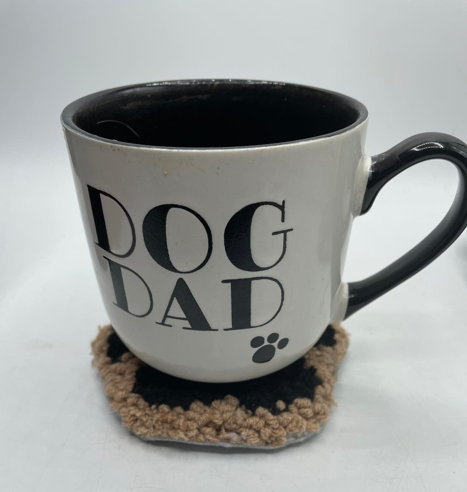 Dog Paw Print Coaster / Mug Rug / Mother's Day Gift / Handmade Mug Rug Coaster / Paw Print Coaster / Drink Coaster / Drink Coaster / Dog
