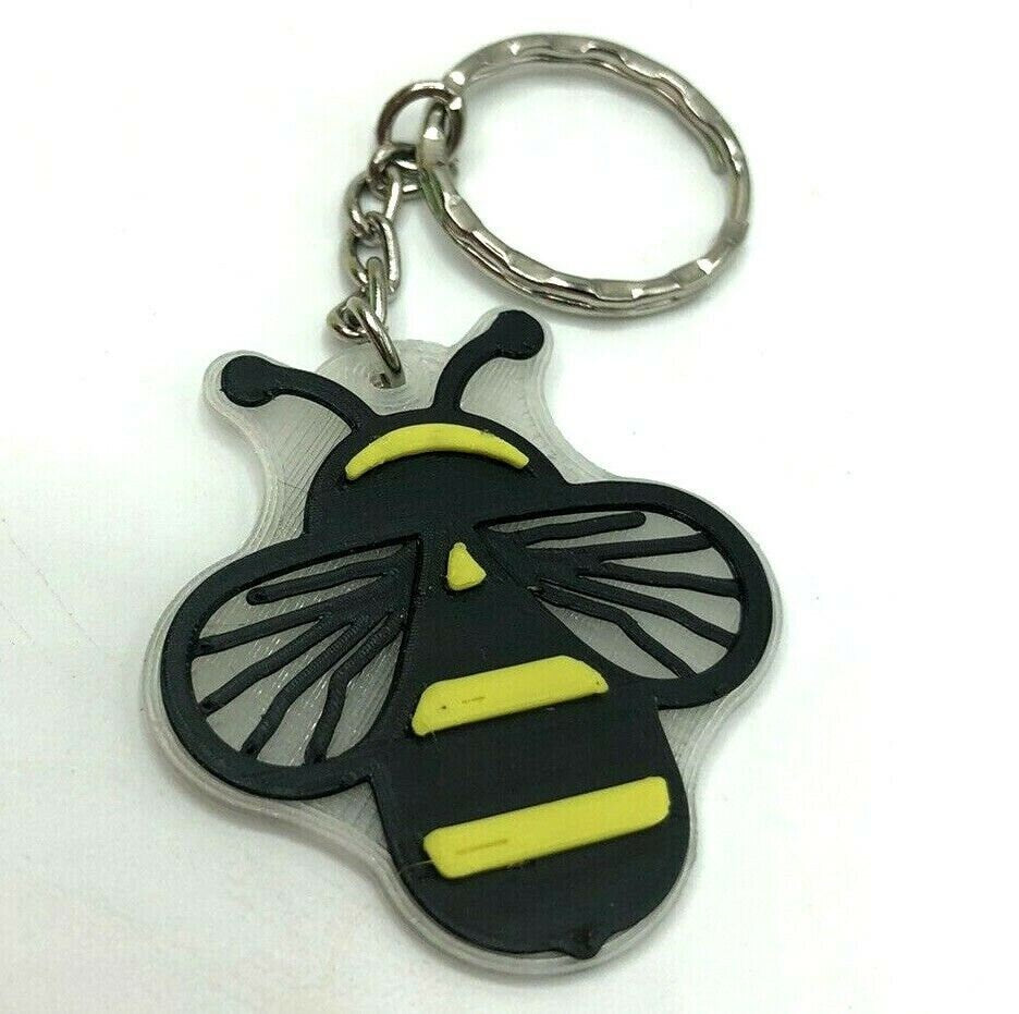 Bee Keyring / Bag Tag - Bumble Bee Keyring