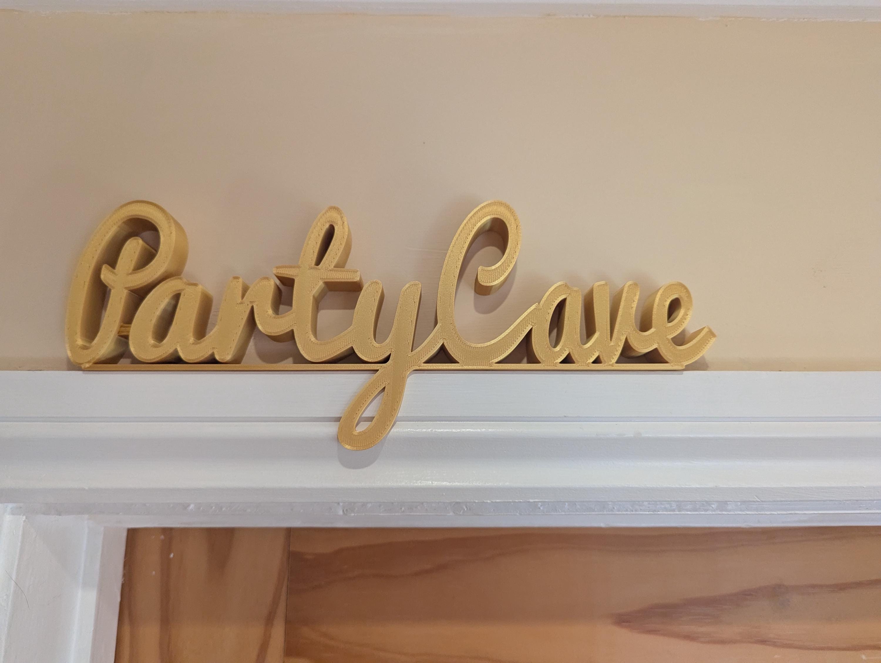 Party Cave Door Sign, Fun Door Sign, Games Room Door Sign, Door Topper, Custom Door Sign, Party Wall Sign, Above Door Sign, Quirky Door Sign