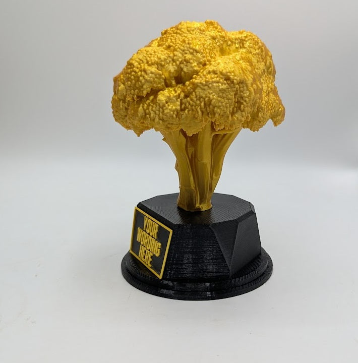Personalised Broccoli Trophy, Gardener Award Gift, Custom Trophy Gift, Broccoli Lover Gift, Office Trophy, Vegetable Award, Vegetarian Gift