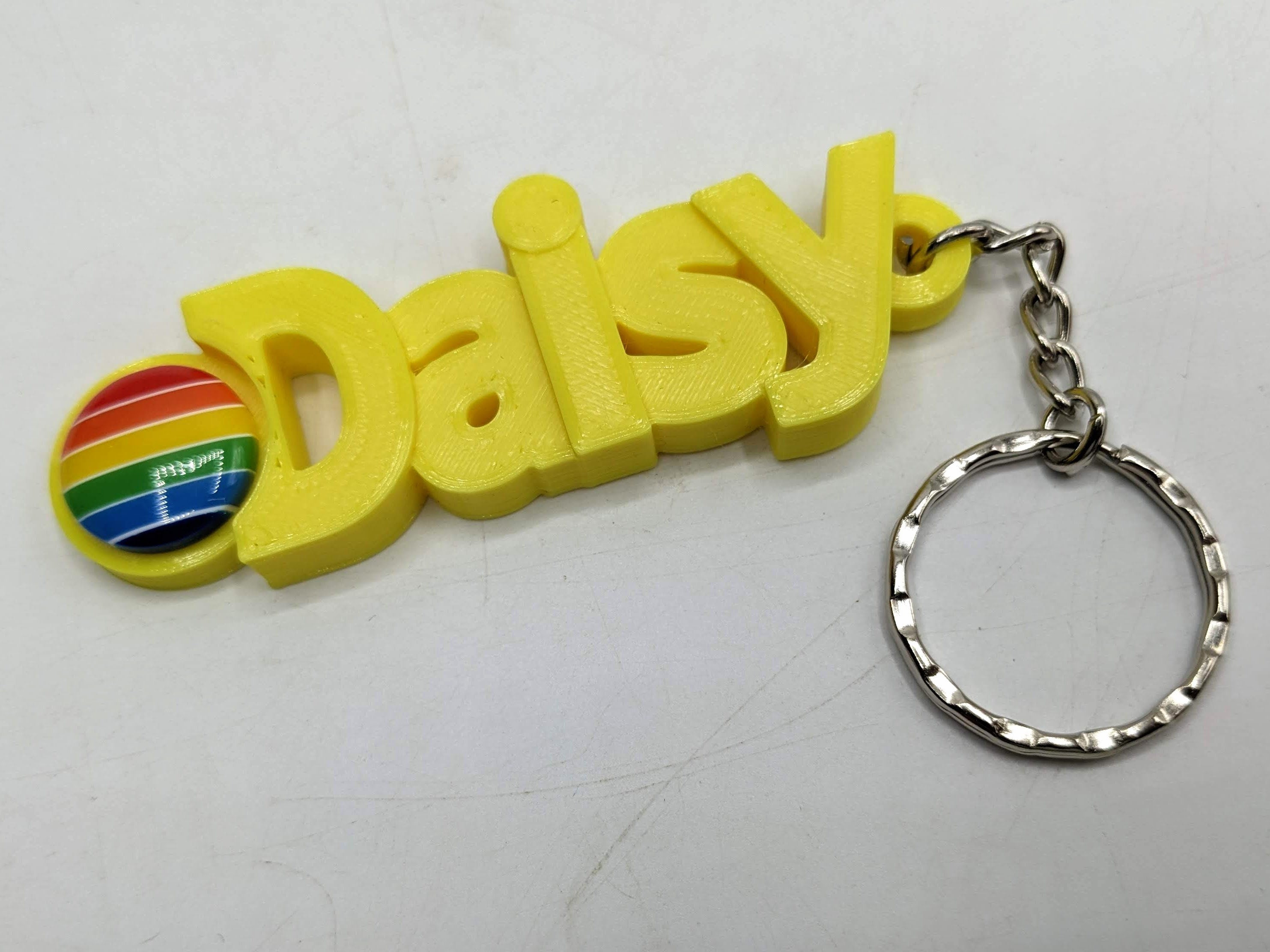 Personalised Rainbow Keyring / LGBTQ+ Keyring / Personalised Pride Keyring / Party Bag Filler / Rainbow Keyring Gift / Under 5 Pounds / Gift