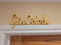 Gin O'Clock Door Sign, Gin Door Sign, Door Topper, Custom Door Sign, Gin Lover Sign, Above Door Sign, Quirky Door Sign, Fun Gin Bar Sign