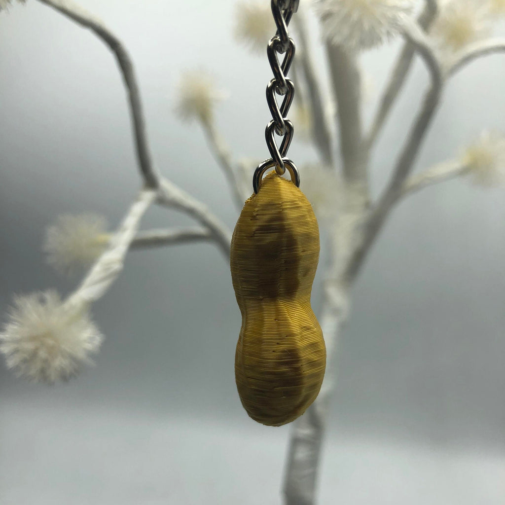 Peanut keyring - Little Peanut Bag Charm / Party Bag Filler / Novelty Peanut Keyring Gift / Peanut Bag Tag / Monkey Nut Keyring / Monkey Nut