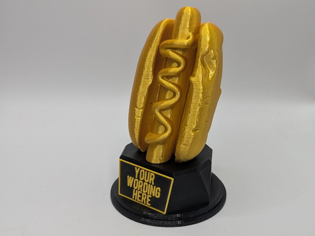 Personalised Hotdog Trophy, Wiener Award, Gift for friend, Joke Award, Personalised Trophy Award, Chilli Dog Award, Joke Hotdog Gift, Hotdog