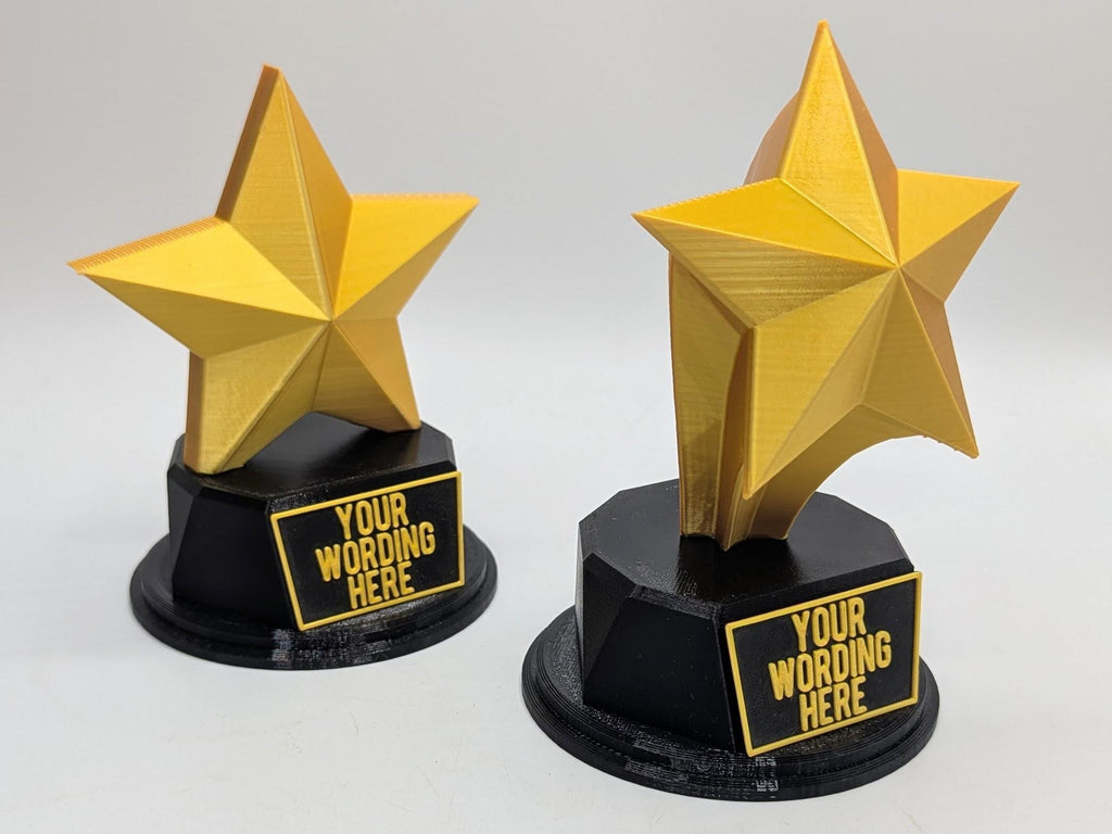 Personalised Star Trophy, Shooting Star Award, Star Joke Gift, Custom Trophy Award, Star Shaped Gift, Star Of The Month Award, Biggest Star