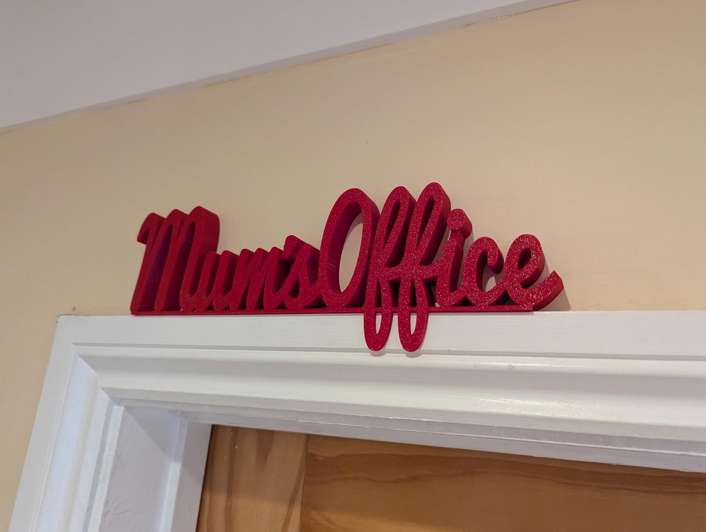 Mum's Office Door Sign, Mum Door Sign, Door Topper, Custom Door Sign, Mum Wall Sign, Above Door Sign, Quirky Sign, Gift for Mum, Mum's Space