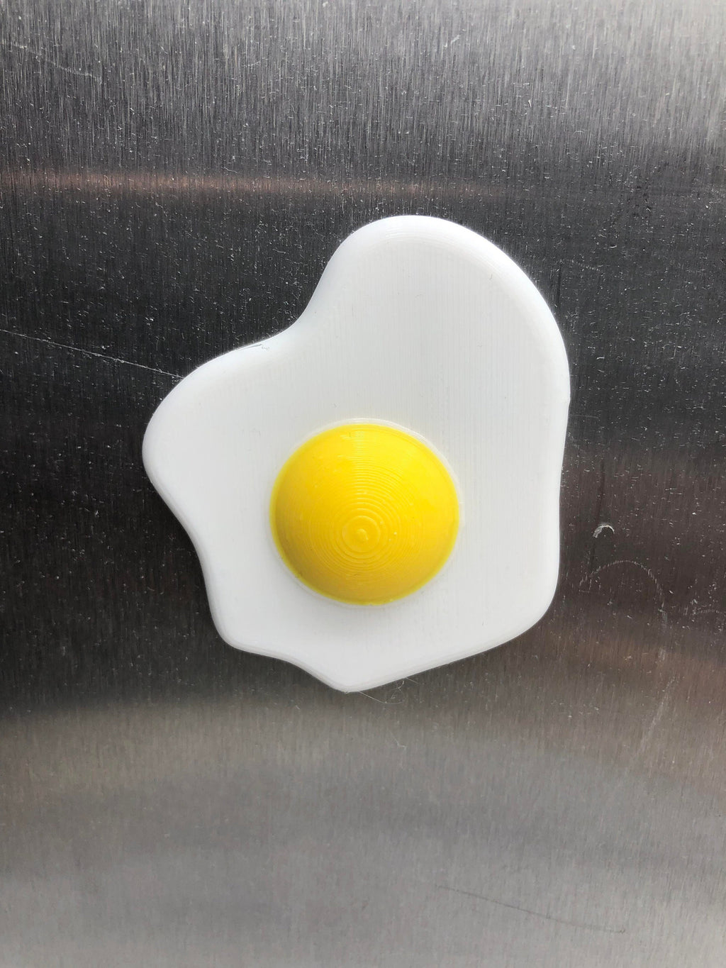 Fried Egg Shaped Magnet / Funny Novelty Magnet in the shape of Fried Egg / Egg Lovers Magnet / Magnet in the Shape of a Fried Egg / Magnet