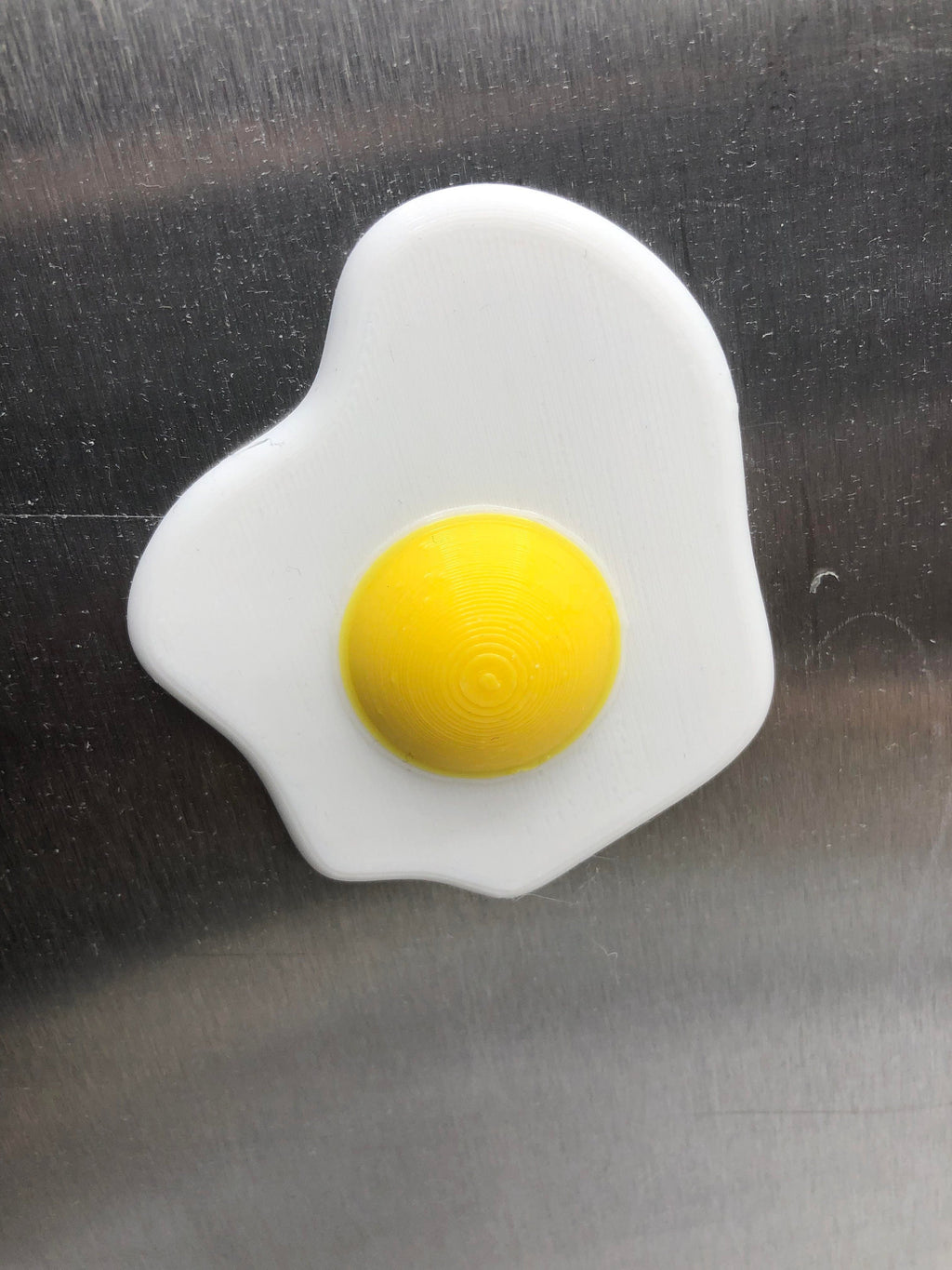 Fried Egg Shaped Magnet / Funny Novelty Magnet in the shape of Fried Egg / Egg Lovers Magnet / Magnet in the Shape of a Fried Egg / Magnet