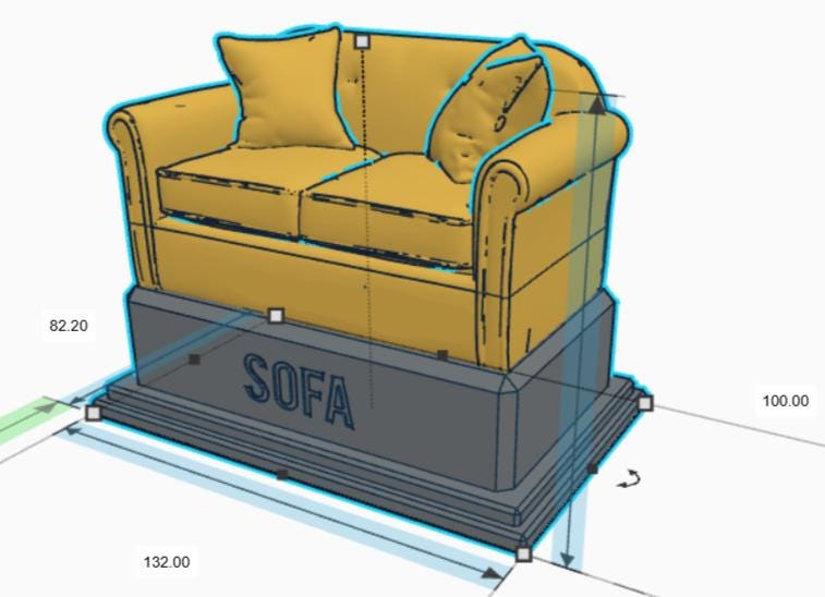 Personalised Sofa Trophy, Settee Shape Gift, Sofa Award Gift, Couch Trophy, Custom Sofa Award, Sofa Surfer Gift, Lazy Award Gift, Settee