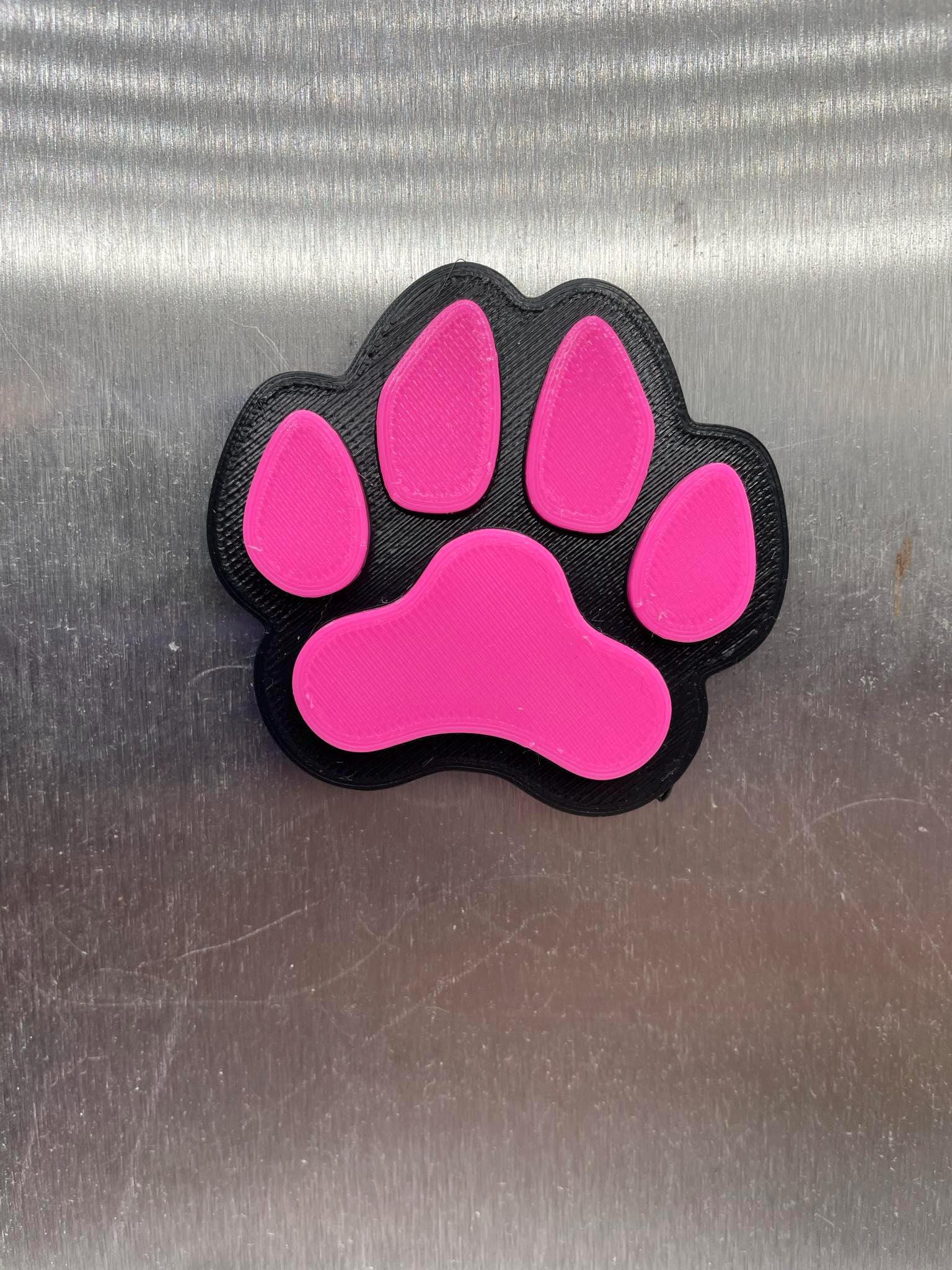 Paw Print Magnet, Dog Paw Magnet, Cat Paw Magnet, Cat Gift, Dog Gift, Puppy Gift, Kitten Gift, Dog Mum Gift, Dog Dad Gift, Office Magnet
