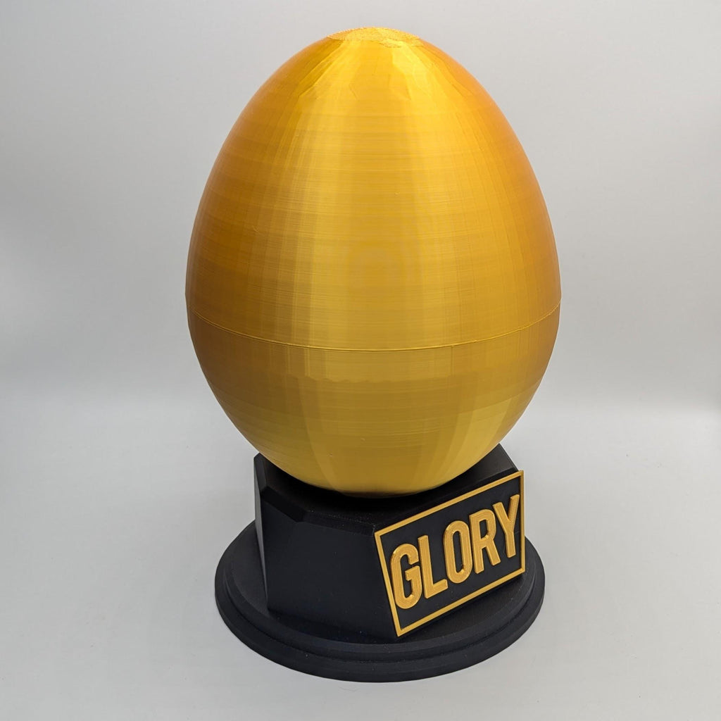 Personalised Golden Egg Trophy, Large Fillable Egg Award, Good Egg Award, Best Employee, Custom Trophy, Golden Goose Egg Award, Eggcellence