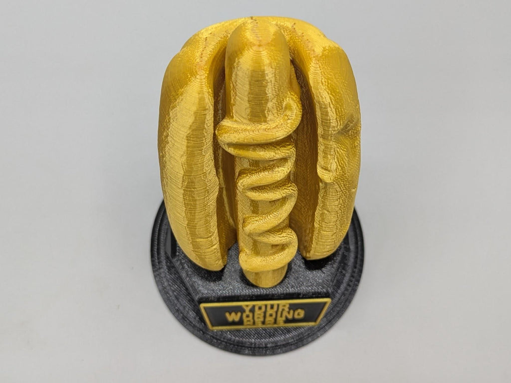 Personalised Hotdog Trophy, Wiener Award, Gift for friend, Joke Award, Personalised Trophy Award, Chilli Dog Award, Joke Hotdog Gift, Hotdog