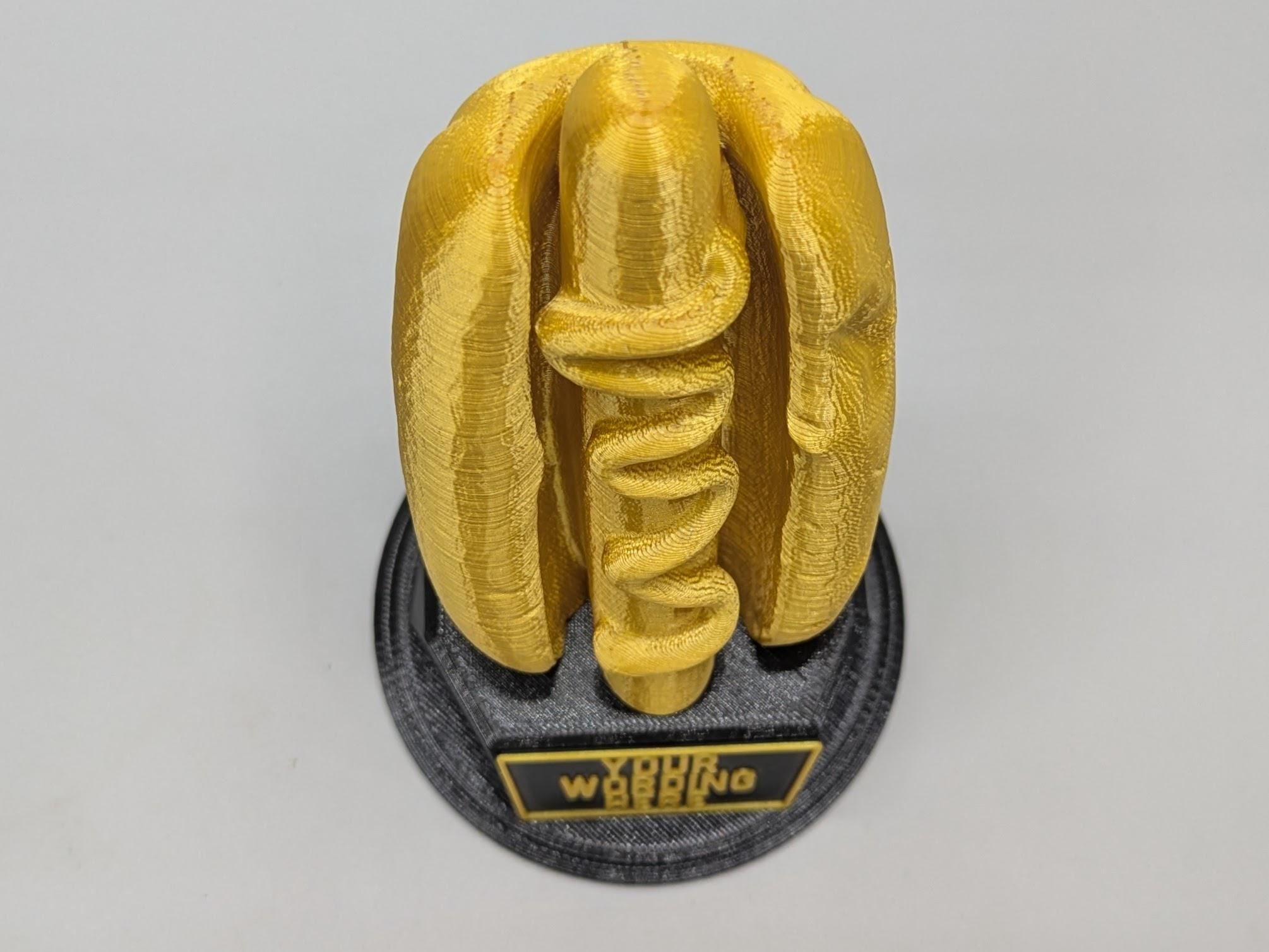 Personalised Hotdog Trophy, Wiener Award, Gift for friend, Joke Award, Personalised Trophy Award, Chilli Dog Award, Joke Hotdog Gift, Hotdog