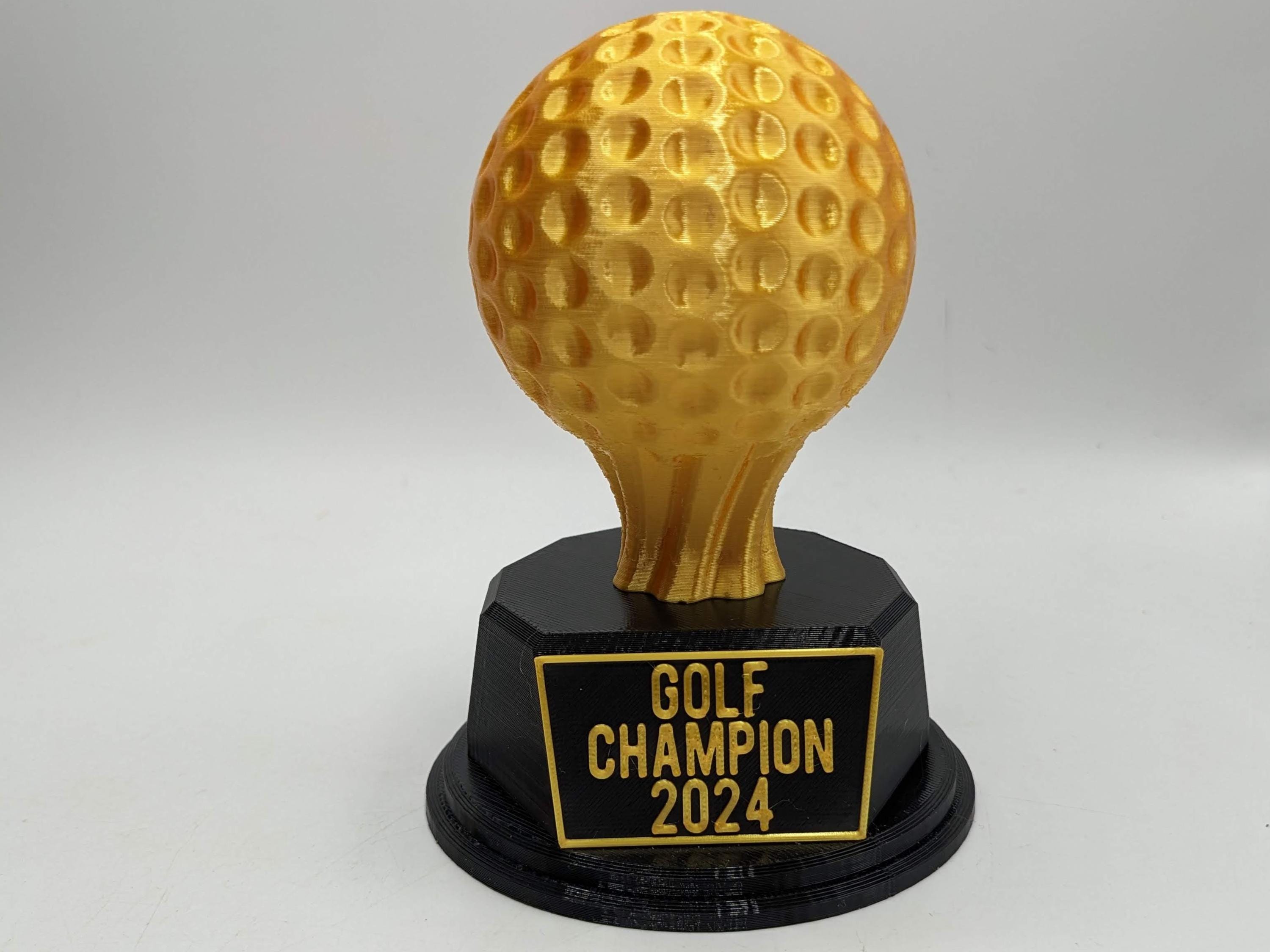Personalised Golf Trophy, Golfing Fun Trophy, Hole in One, Golfer Gift, Golf Ball Trophy, Best Golfer Award, Golf Gift, Worst Golfer Award