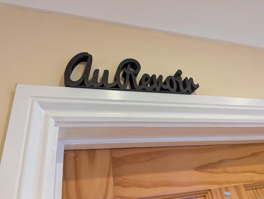 Au Revoir Door Sign, Exit Door Sign, Door Topper, Custom Door Sign, Goodbye Wall Sign, Above Door Sign, Quirky Sign, Bye Hall Sign