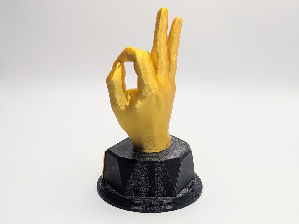 Personalised Ok Trophy, OK Gesture Trophy, Okay Trophy Award, Custom Trophy, Golden Award, Hand Gesture Trophy, Funny Trophy, Office Trophy
