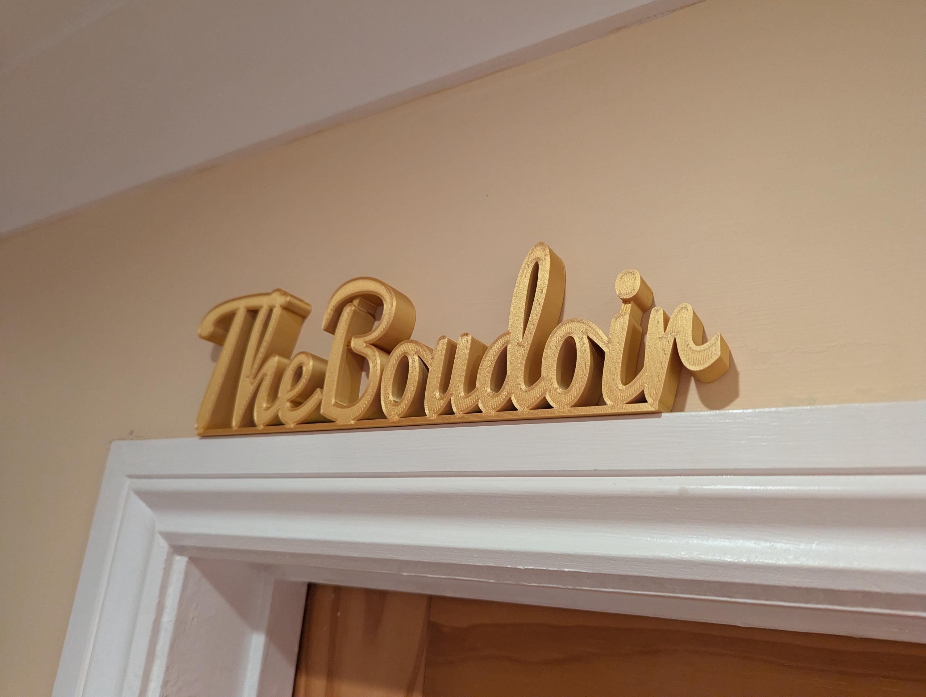 The Boudoir Door Sign, Boudoir Door Topper, Custom Door Sign, Bedroom Wall Sign, Above Door Sign, Quirky Door Sign, Fun Bedroom, Home Decor