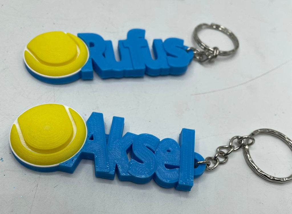 Personalised Tennis Keyring / Custom Made Tennis Gift / Tennis Gift Keyring / Tennis Bag Keyring Name / Tennis Gift / Gifts for Tennis Lover