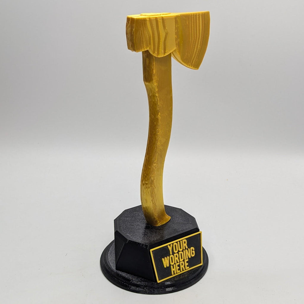 Hatchet Axe Trophy, Axe Award, Custom Trophy Gift, Hatchet Axe Trophy, Digger Award, Golden Axe Trophy,  Carpenter Trophy Award, Hatchet Axe