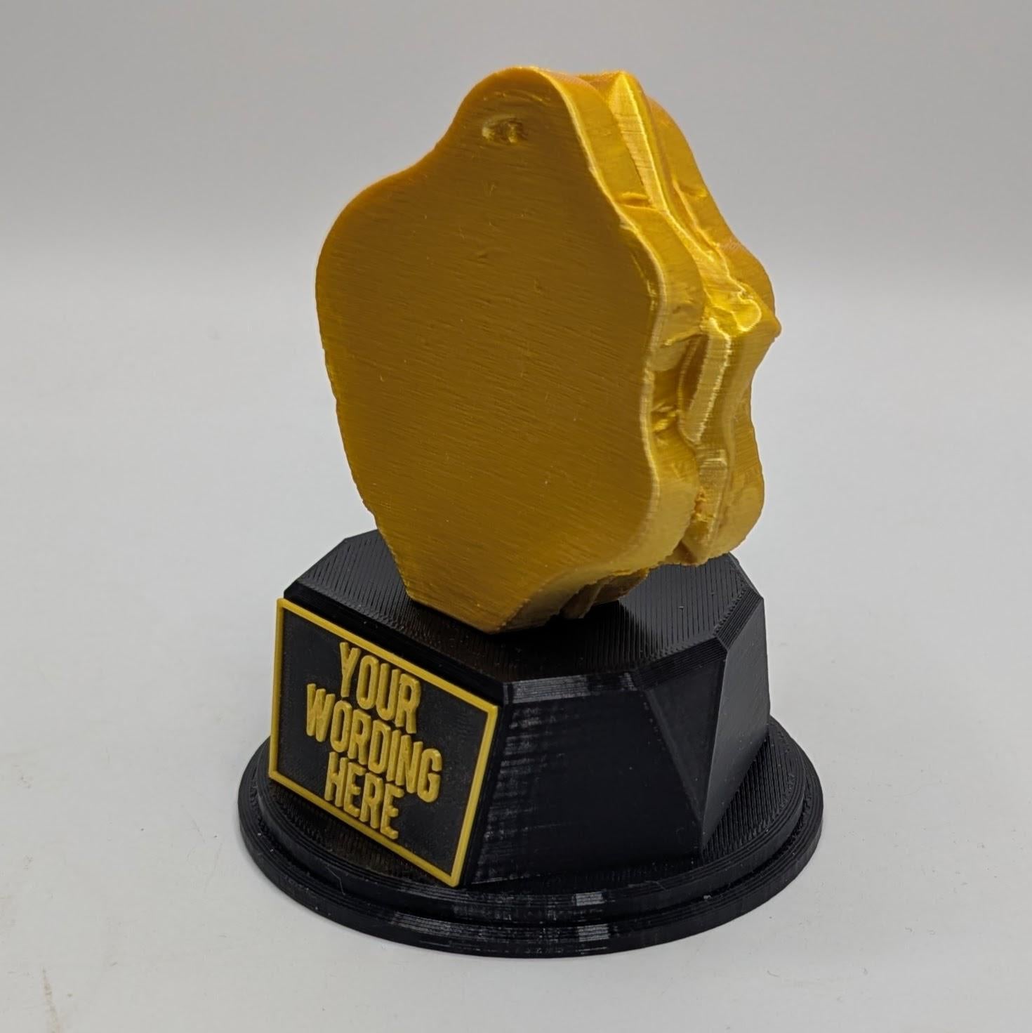 Personalised Toasted Cheese Sandwich Trophy, Cheese Toasty Award, Custom Trophy, Office Trophy, Funny Trophy, Sandwich Lover Award Gift