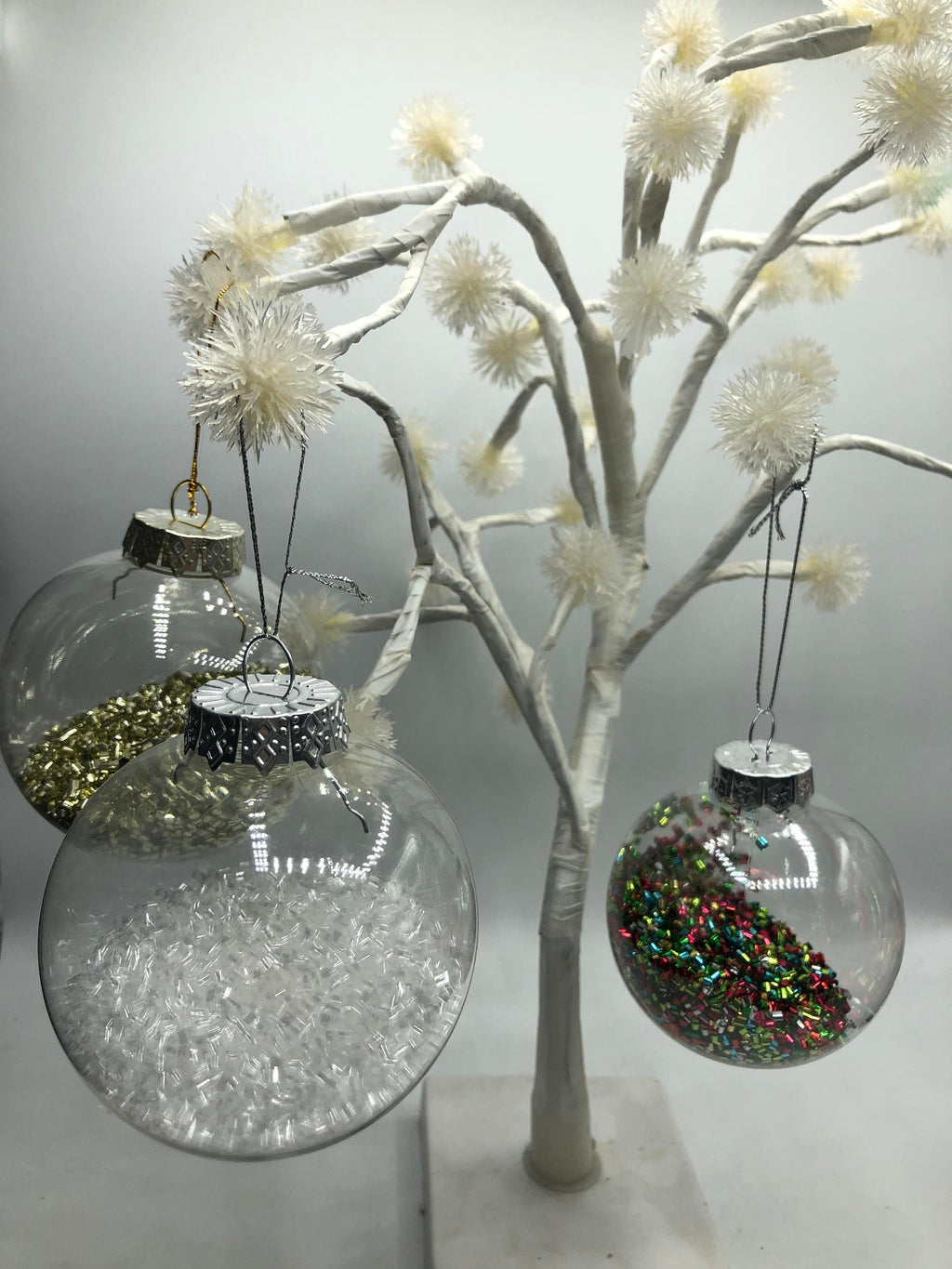 Personalised Glitter Snowflake Bauble, Glitter Christmas Bauble, Personalised Bauble, Christmas Decoration, Glitter Ribbon Bauble, Bauble