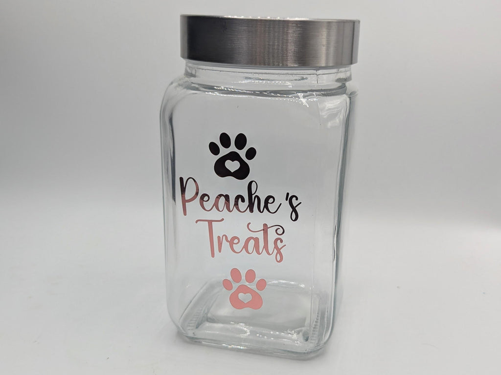 Personalised Dog Treat Jar, Cat/Dog Treat Jar, New Puppy Treat Jar, Puppy Pack Treat Jar, Gift for Dog Owner, Dog Treat Storage, Dog Gift