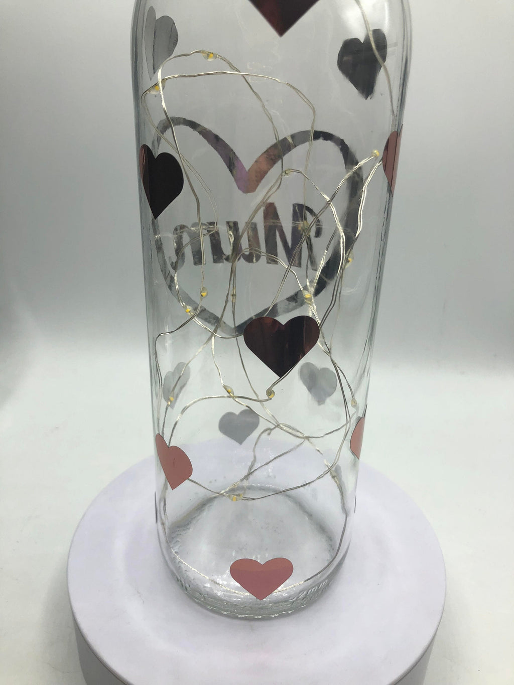 Mum Light Up Bottle, Mothers Day Gift, Gift for Mum's Birthday, Mum Christmas Gift, Mum Special Gift, Mum Heart Keepsake, Best Mum Gift