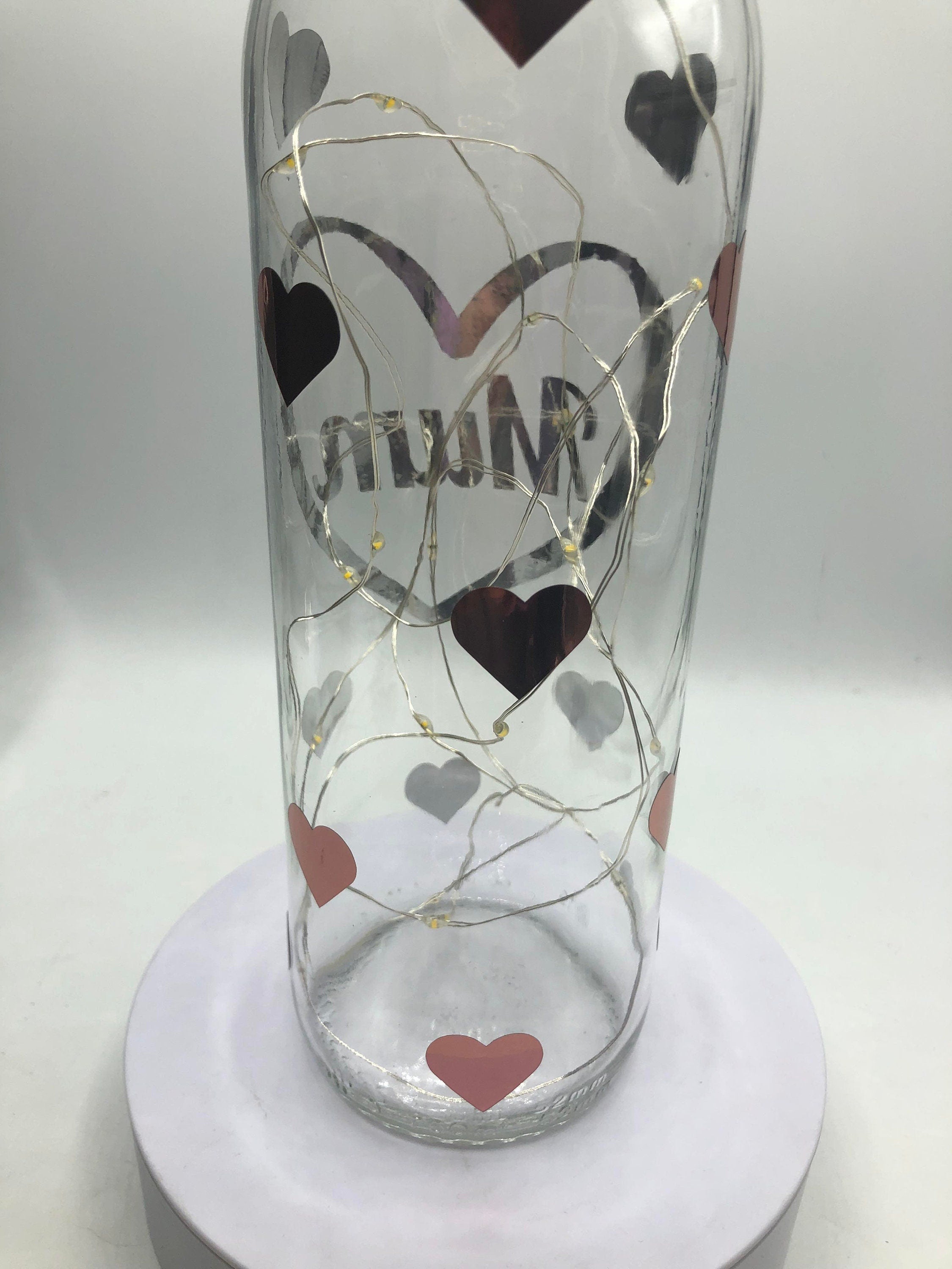 Mum Light Up Bottle, Mothers Day Gift, Gift for Mum's Birthday, Mum Christmas Gift, Mum Special Gift, Mum Heart Keepsake, Best Mum Gift