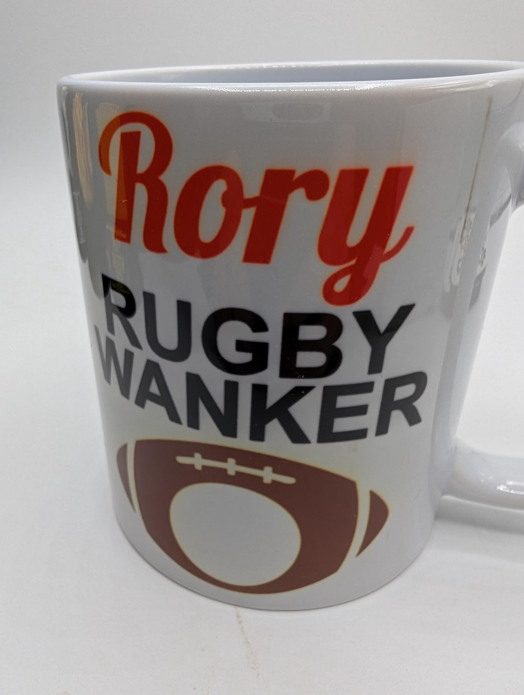 Personalised Rugby Wanker Mug / Gift for Rugby Player / Personalised Rugby Gift / Funny Rugby Mug / Joke Rugby Gift / Rugby Stocking Filler