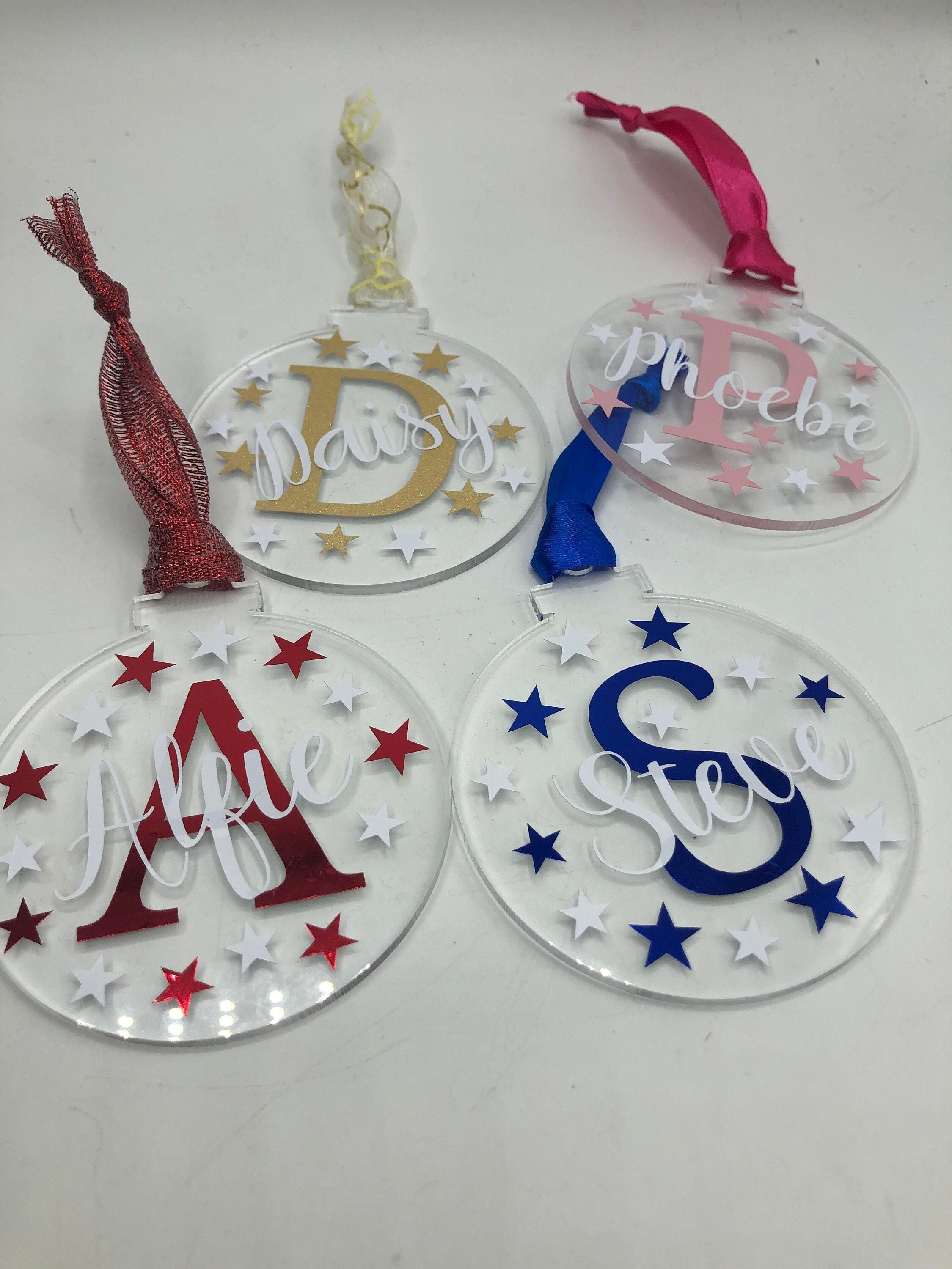 Personalised Christmas Monogram Bauble / Personalised Bauble / Tree Personalised Decoration / Name Bauble / Personalised Christmas Bauble