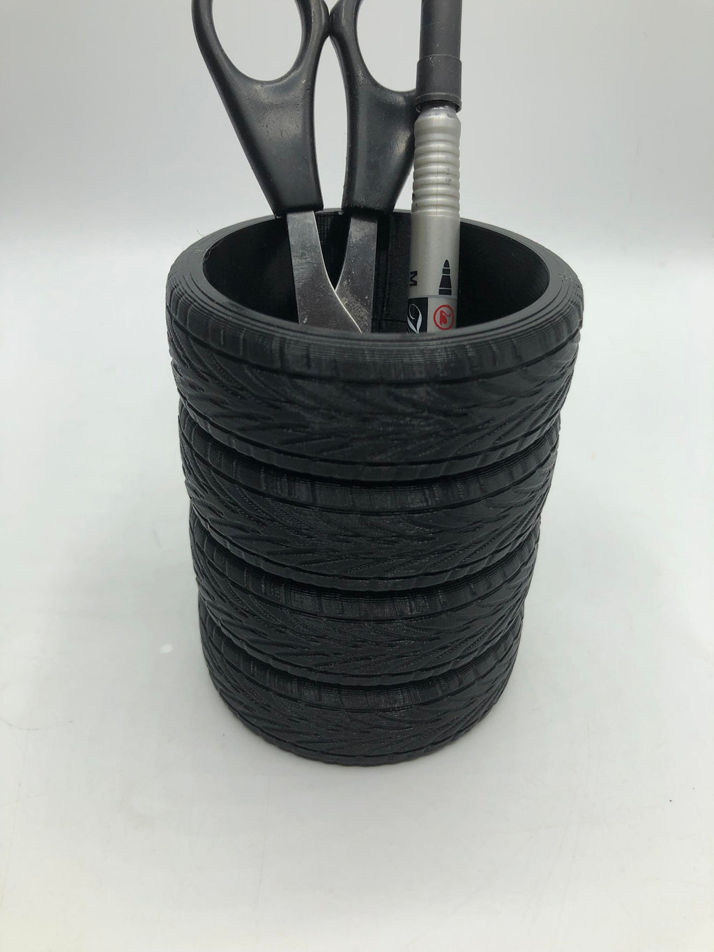 Stacked Tyres Pen Pot / Tyre Pen Holder / Mechanic Gift / Desk Tidy / Wheels Pot / Desk Organsier / Tyre Desk Tidy / Gift for Mechanics