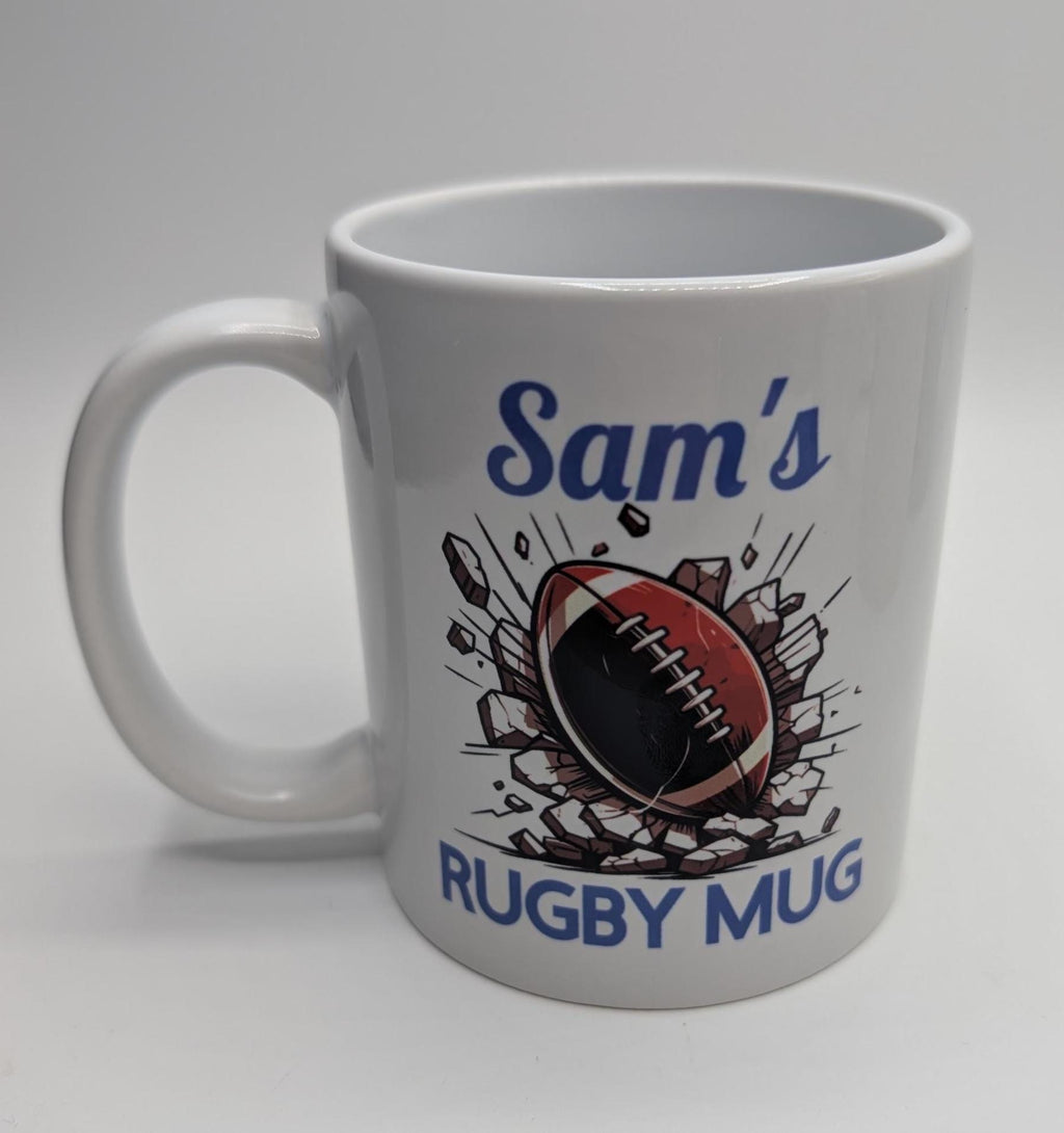 Personalised Rugby Mug / Gift for Rugby Player / Personalised Rugby Gift / Rugby Stocking Filler / Boys Rugby / Girls Rugby / Gift for Rugby