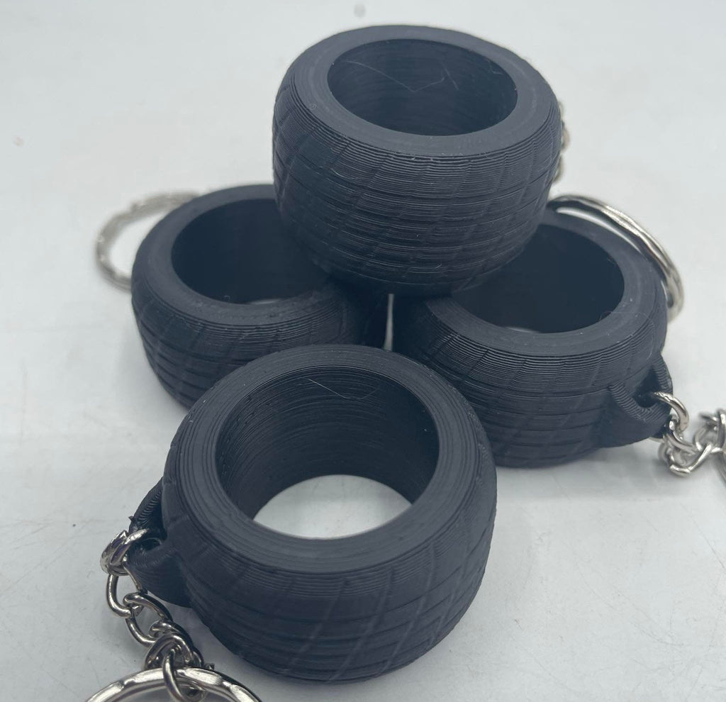 Tyre Shaped Keyring / Tyre Bag Tag / Tyre Keyring / Tyre Gift / Tyre Keyring Gift / Mechanic Gift / Racing Driver Gift / Racing Keyring