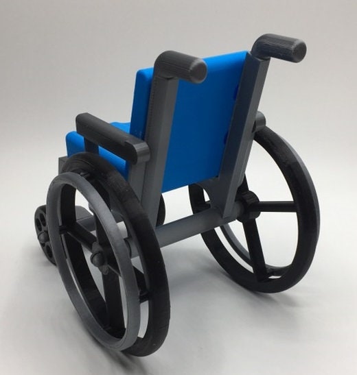 Mini Wheelchair Toy / Compatible with soft Doll Sized Toys / Doll Sized Wheelchair / Suitable for over 14 Years of Age / Wheelchair Display