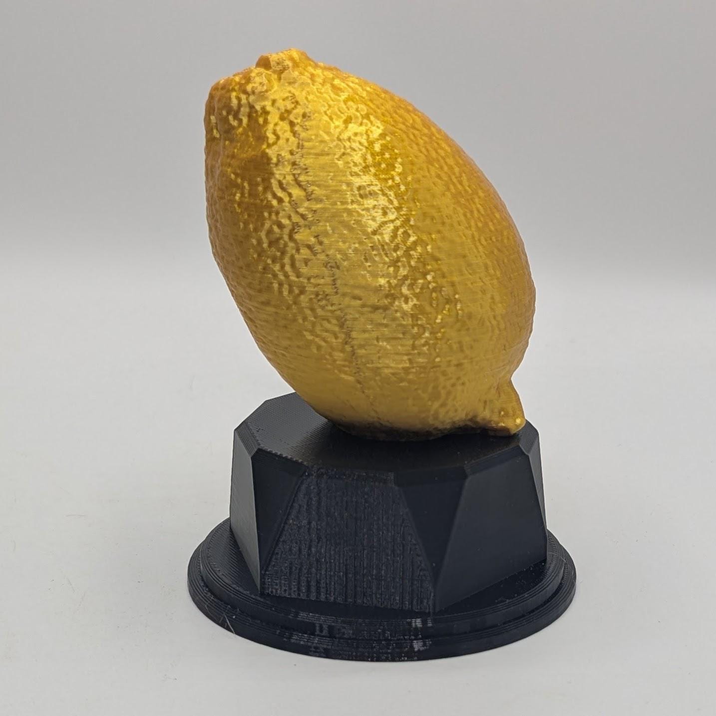 Personalised Lemon Trophy, What A Lemon Trophy, Golden Lemon Award, Custom Trophy, Lemon Gift , Funny Trophy, Lemon Lover, Office Trophy