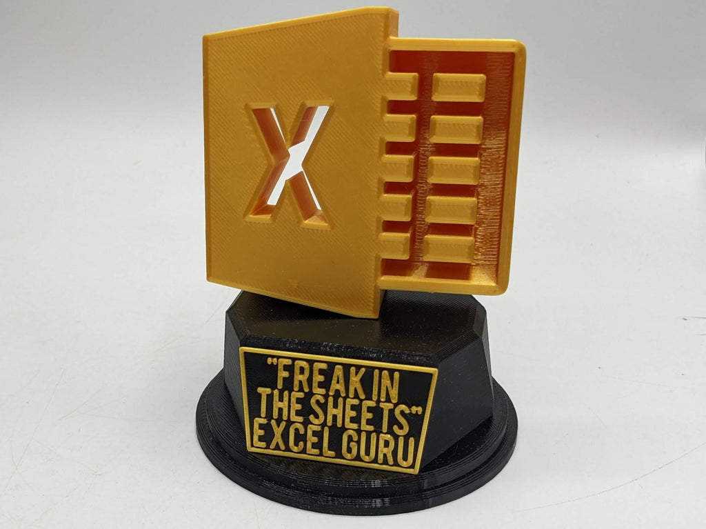 Freak in the Sheets Trophy, Spreadsheet Award, Secret Santa Spreadsheet Lover, Spreadsheet Trophy, Office Admin Trophy, Office Award Gift