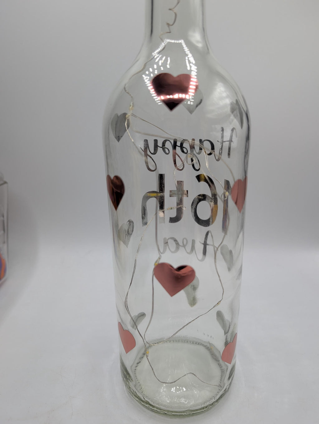 Personalised Light Up Bottle, Milestone Birthday Gift, Sweet 16th Gift, Special 18th Keepsake, 30 Today, 40th Present