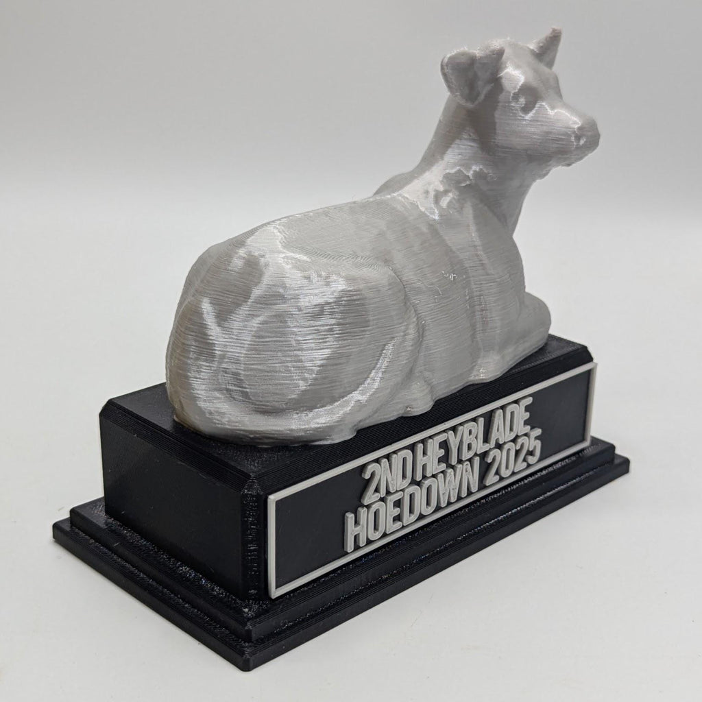 Personalised Cow Trophy, Farmer Cow Trophy, Gift for Cow Lover, Custom Trophy Gift, Cow Award Gift, Office Trophy, Animal Lover Award, Cow