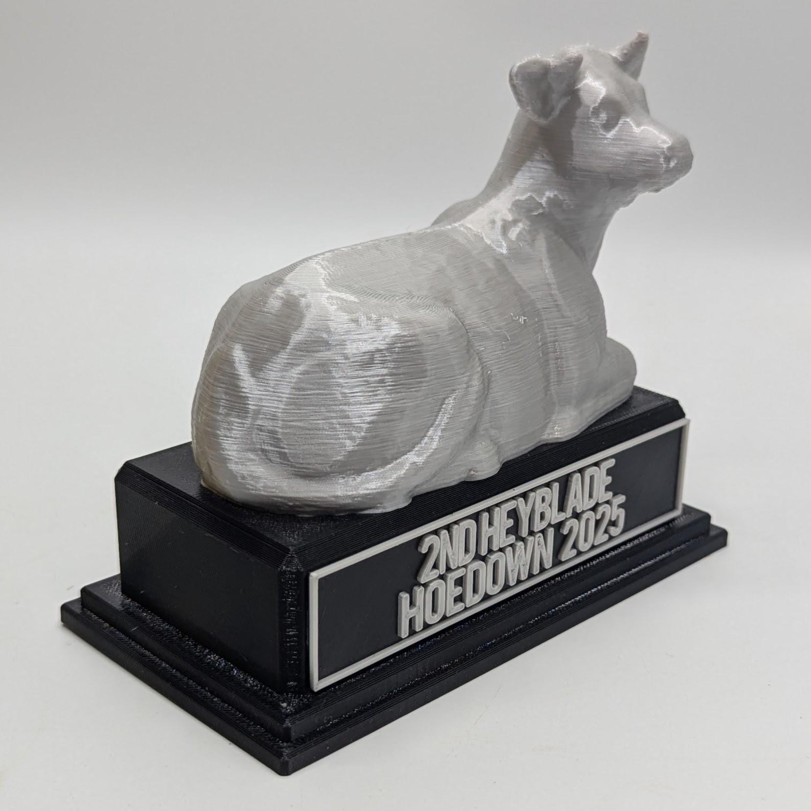 Personalised Cow Trophy, Farmer Cow Trophy, Gift for Cow Lover, Custom Trophy Gift, Cow Award Gift, Office Trophy, Animal Lover Award, Cow