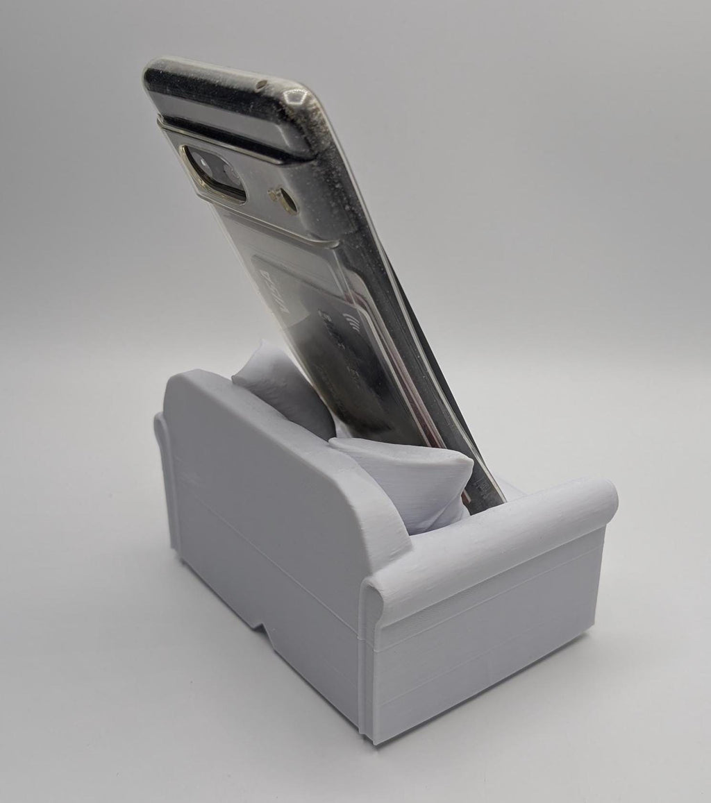 Sofa Phone Stand, Couch Phone Stand, Settee Shaped Phone Stand, Iphone Phone Holder, Android Phone Holder, Settee Fun Gift, Phone Stand Gift