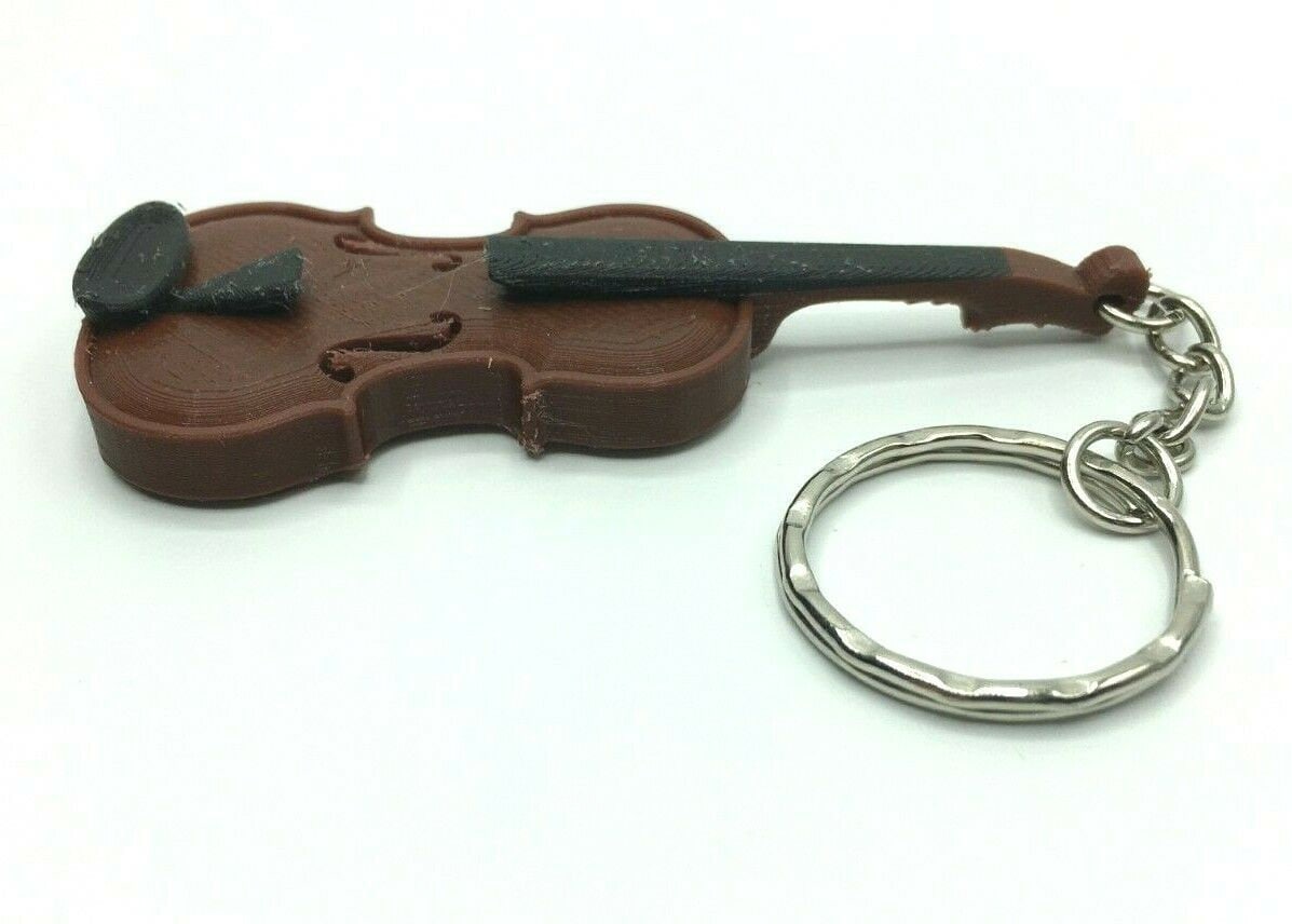 Violin 3D Keyring / Bag Tag / Ideal Gift for Violinist / Music Teacher / Violin Gift / Christmas Gift / Musician Gift / Violin Keychain