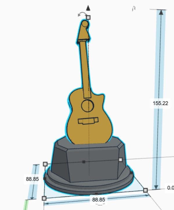 Personalised Acoustic Guitar Trophy, Guitar Trophy, Guitarist Award, Music Teacher Award,  Custom Trophy Gift, Guitar Player Gift, Guitarist