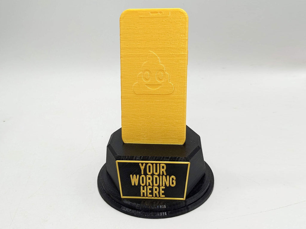 Personalised Phone Trophy / Phone Trophy / Phone Award / Gift for Mobile Phone User / Funny Mobile Award / Mobile Phone Joke Trophy / Phone